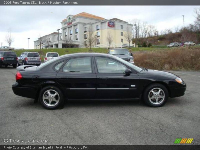 Black / Medium Parchment 2003 Ford Taurus SEL