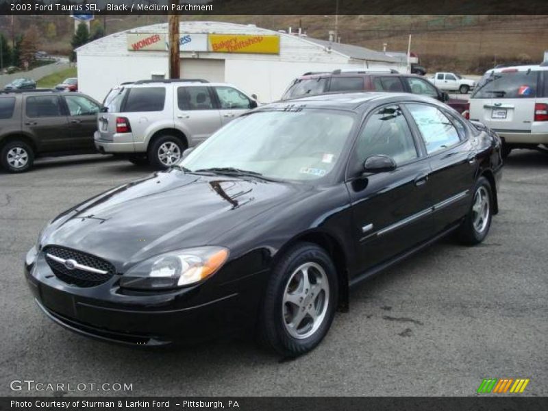 Black / Medium Parchment 2003 Ford Taurus SEL