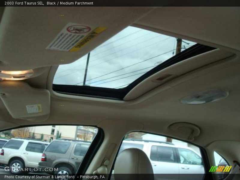 Black / Medium Parchment 2003 Ford Taurus SEL