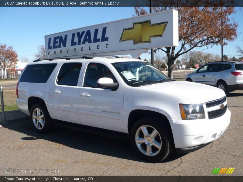 Summit White / Ebony 2007 Chevrolet Suburban 1500 LTZ 4x4