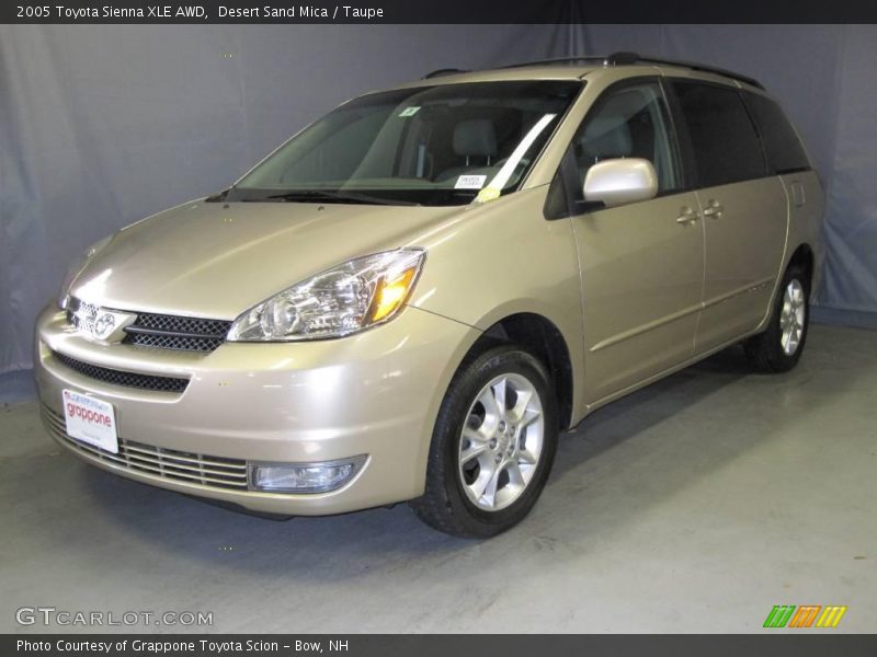 Desert Sand Mica / Taupe 2005 Toyota Sienna XLE AWD