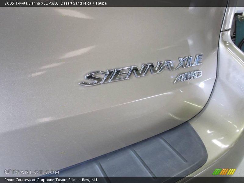 Desert Sand Mica / Taupe 2005 Toyota Sienna XLE AWD