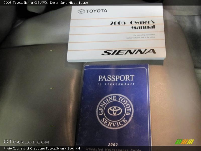 Desert Sand Mica / Taupe 2005 Toyota Sienna XLE AWD