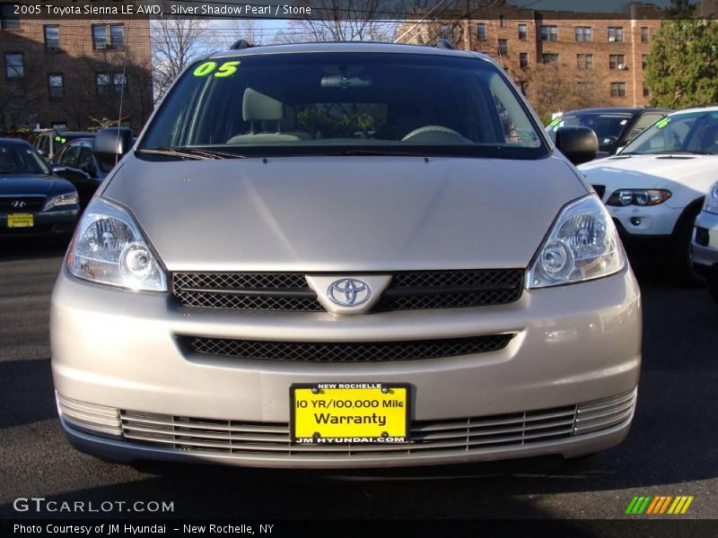 Silver Shadow Pearl / Stone 2005 Toyota Sienna LE AWD