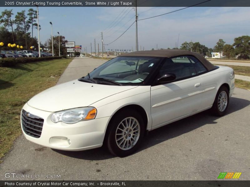 Stone White / Light Taupe 2005 Chrysler Sebring Touring Convertible