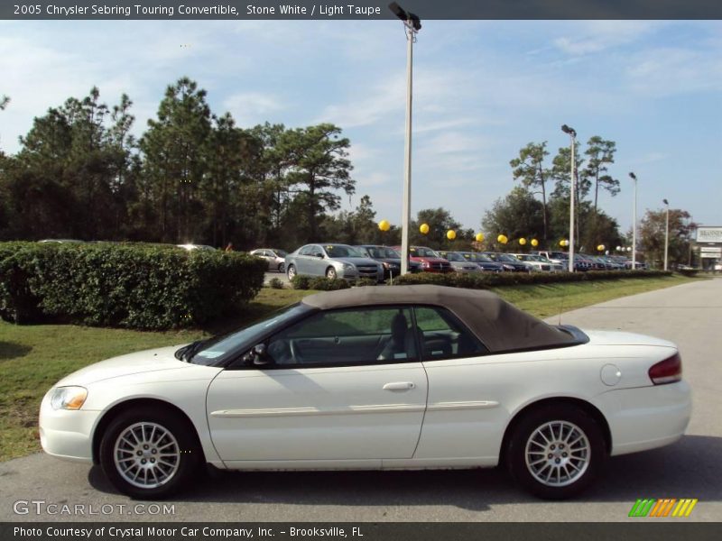 Stone White / Light Taupe 2005 Chrysler Sebring Touring Convertible