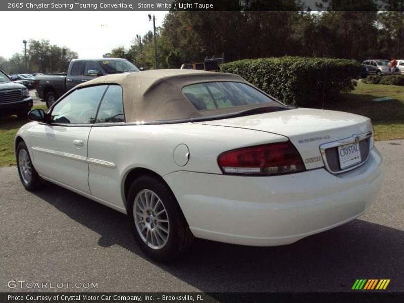 Stone White / Light Taupe 2005 Chrysler Sebring Touring Convertible