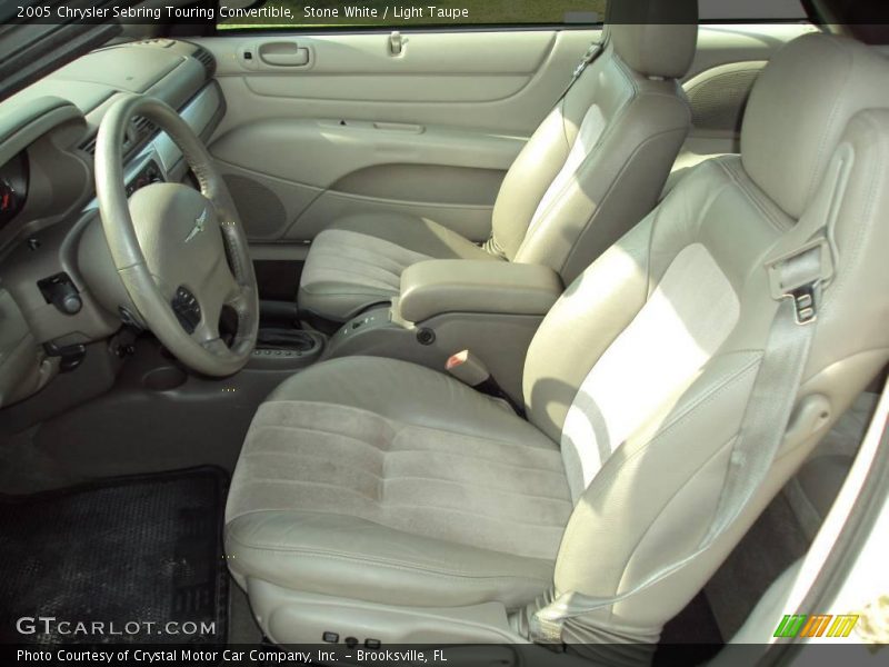 Stone White / Light Taupe 2005 Chrysler Sebring Touring Convertible