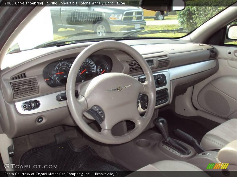 Stone White / Light Taupe 2005 Chrysler Sebring Touring Convertible