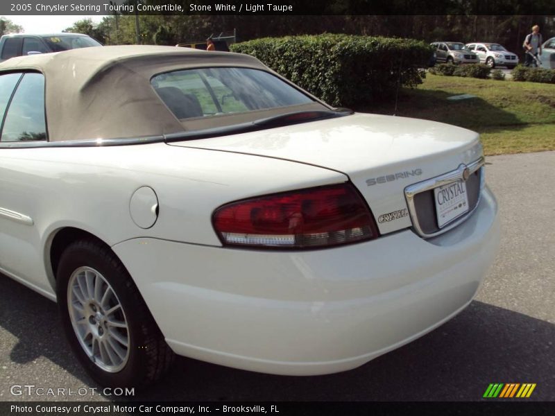 Stone White / Light Taupe 2005 Chrysler Sebring Touring Convertible