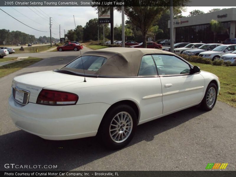 Stone White / Light Taupe 2005 Chrysler Sebring Touring Convertible