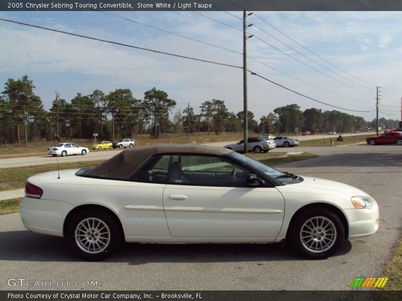 Stone White / Light Taupe 2005 Chrysler Sebring Touring Convertible