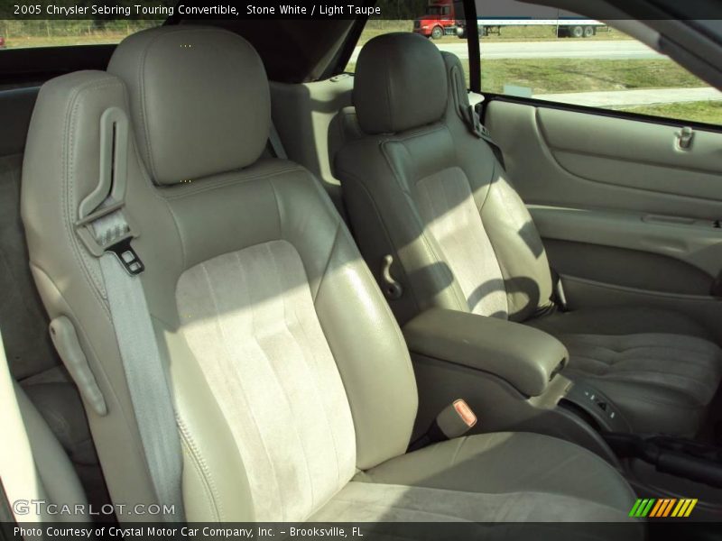 Stone White / Light Taupe 2005 Chrysler Sebring Touring Convertible