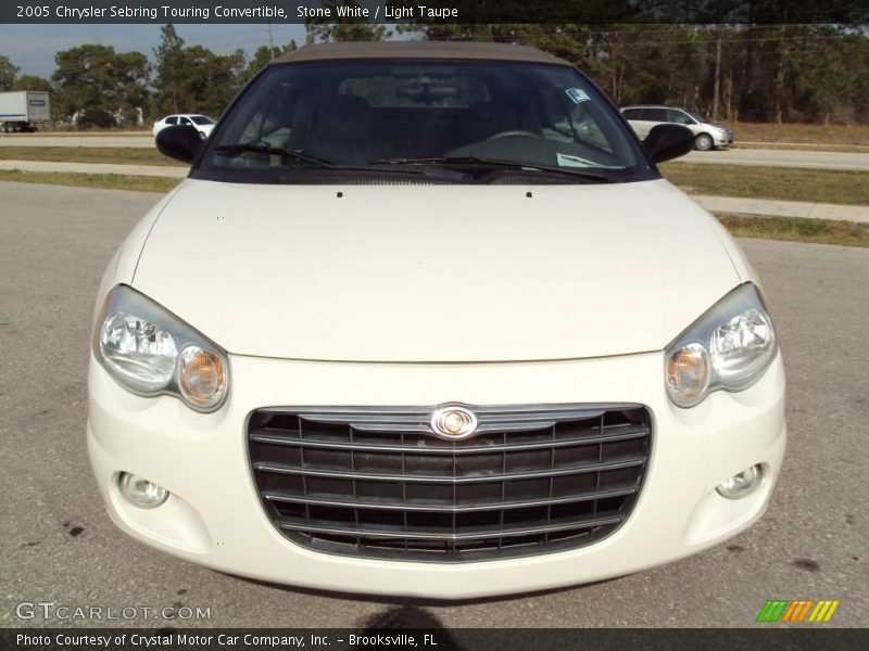 Stone White / Light Taupe 2005 Chrysler Sebring Touring Convertible