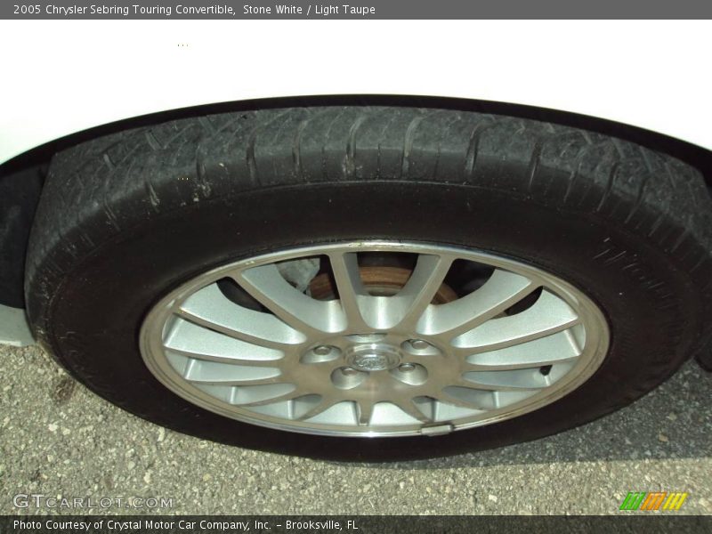 Stone White / Light Taupe 2005 Chrysler Sebring Touring Convertible