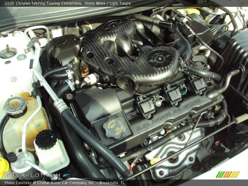 Stone White / Light Taupe 2005 Chrysler Sebring Touring Convertible