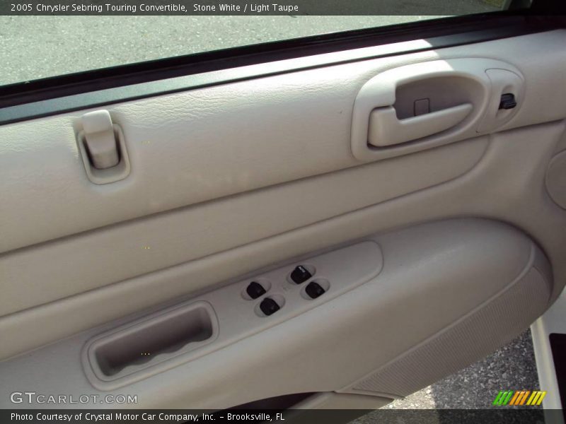 Stone White / Light Taupe 2005 Chrysler Sebring Touring Convertible