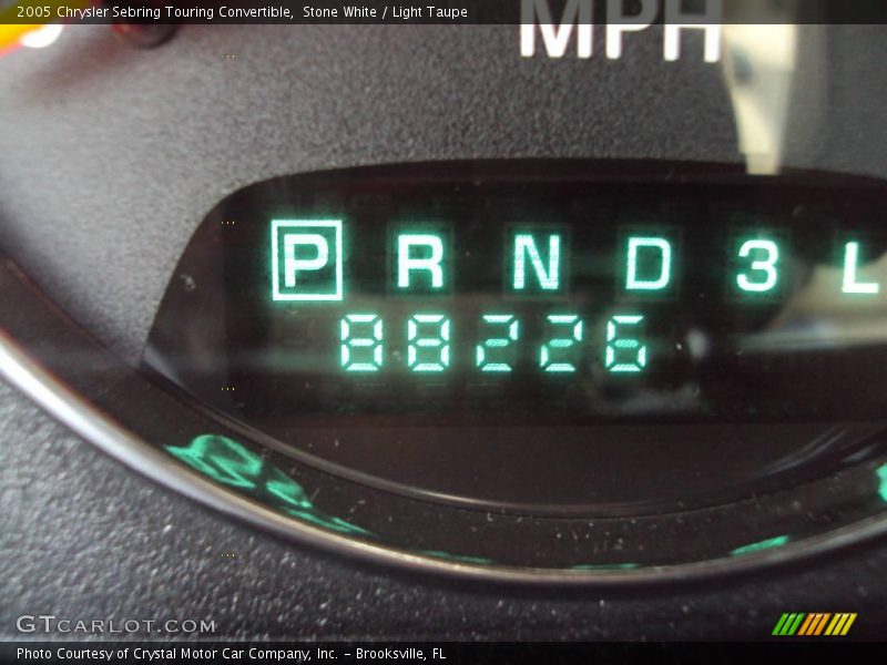 Stone White / Light Taupe 2005 Chrysler Sebring Touring Convertible