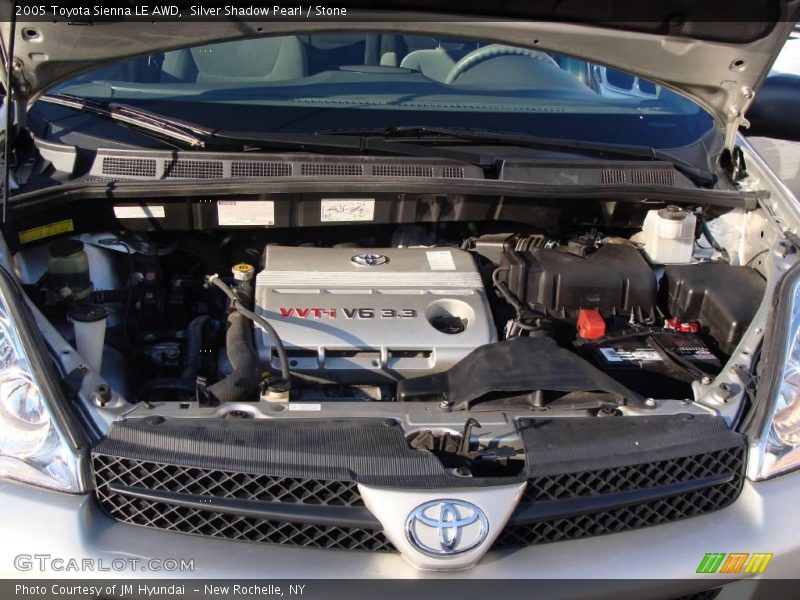 Silver Shadow Pearl / Stone 2005 Toyota Sienna LE AWD