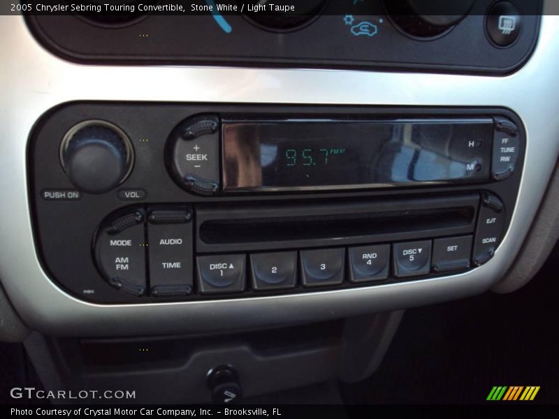 Stone White / Light Taupe 2005 Chrysler Sebring Touring Convertible
