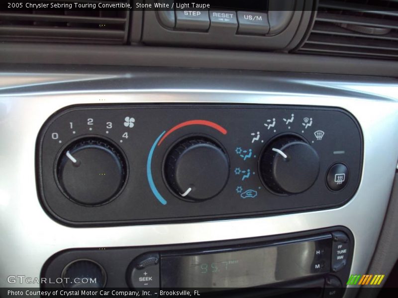 Stone White / Light Taupe 2005 Chrysler Sebring Touring Convertible