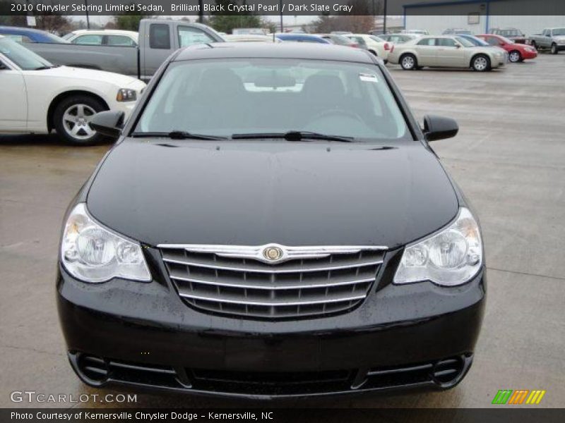 Brilliant Black Crystal Pearl / Dark Slate Gray 2010 Chrysler Sebring Limited Sedan
