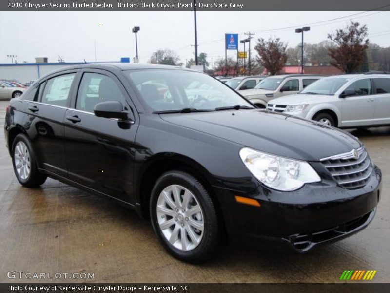 Brilliant Black Crystal Pearl / Dark Slate Gray 2010 Chrysler Sebring Limited Sedan