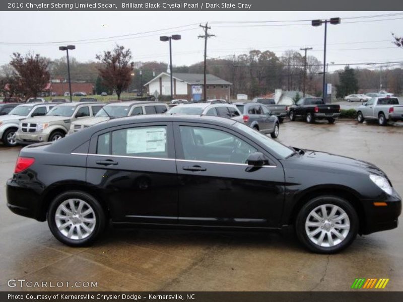 Brilliant Black Crystal Pearl / Dark Slate Gray 2010 Chrysler Sebring Limited Sedan