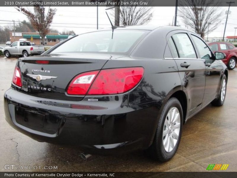 Brilliant Black Crystal Pearl / Dark Slate Gray 2010 Chrysler Sebring Limited Sedan