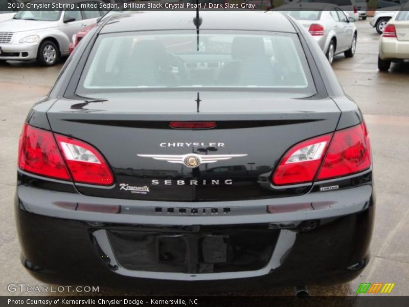 Brilliant Black Crystal Pearl / Dark Slate Gray 2010 Chrysler Sebring Limited Sedan