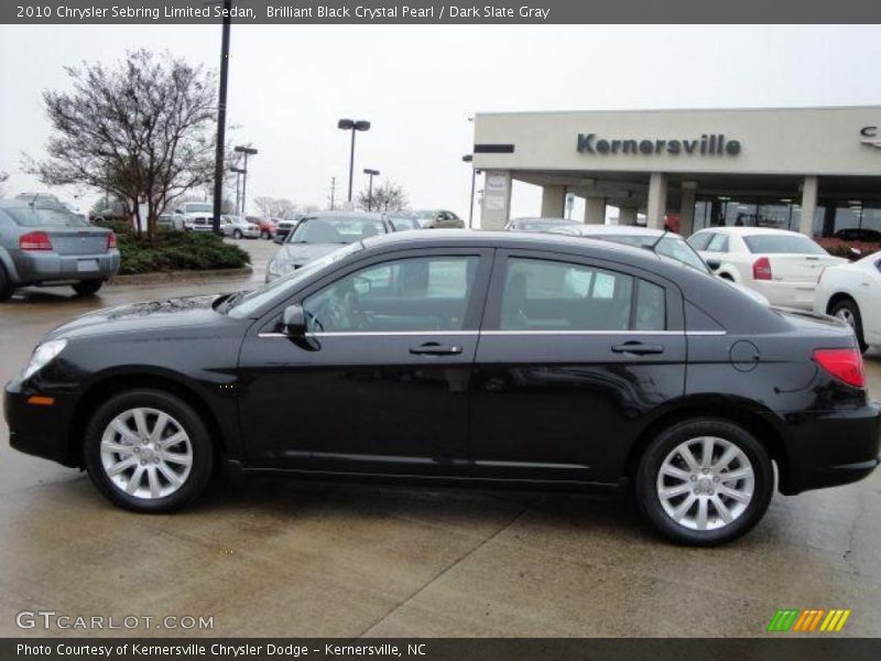 Brilliant Black Crystal Pearl / Dark Slate Gray 2010 Chrysler Sebring Limited Sedan