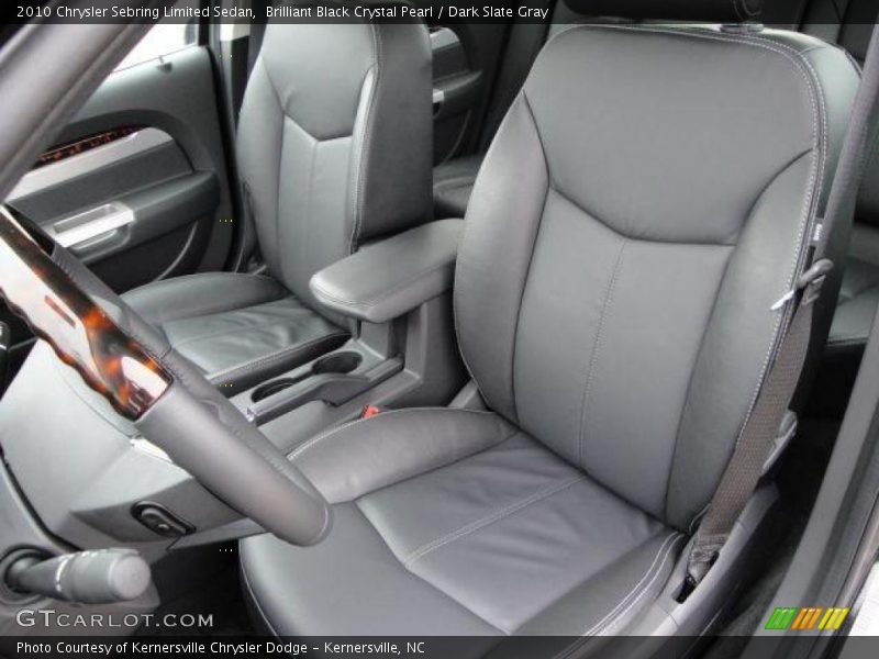 Brilliant Black Crystal Pearl / Dark Slate Gray 2010 Chrysler Sebring Limited Sedan