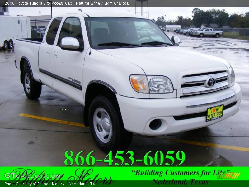 Natural White / Light Charcoal 2006 Toyota Tundra SR5 Access Cab