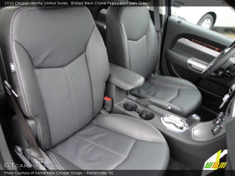 Brilliant Black Crystal Pearl / Dark Slate Gray 2010 Chrysler Sebring Limited Sedan