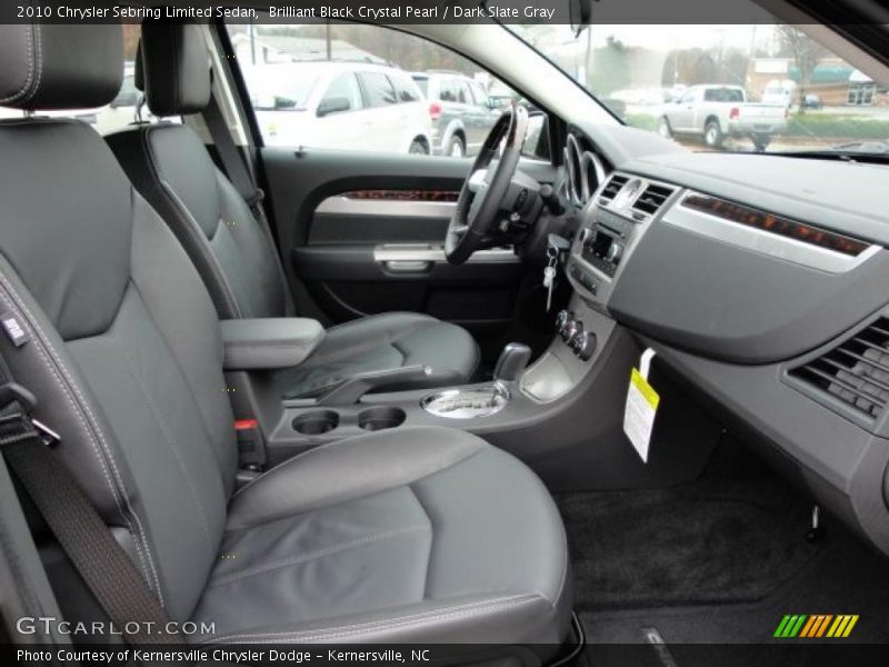 Brilliant Black Crystal Pearl / Dark Slate Gray 2010 Chrysler Sebring Limited Sedan