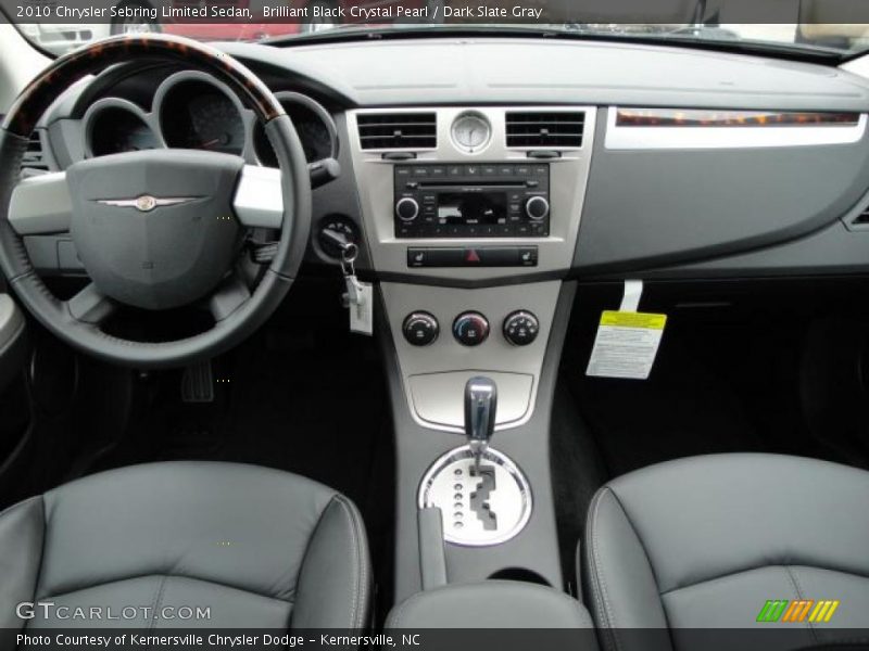 Brilliant Black Crystal Pearl / Dark Slate Gray 2010 Chrysler Sebring Limited Sedan
