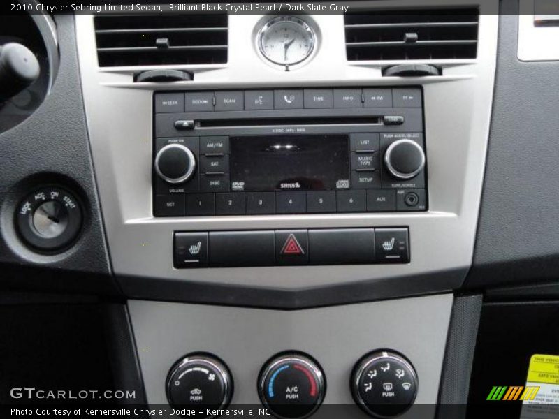 Brilliant Black Crystal Pearl / Dark Slate Gray 2010 Chrysler Sebring Limited Sedan