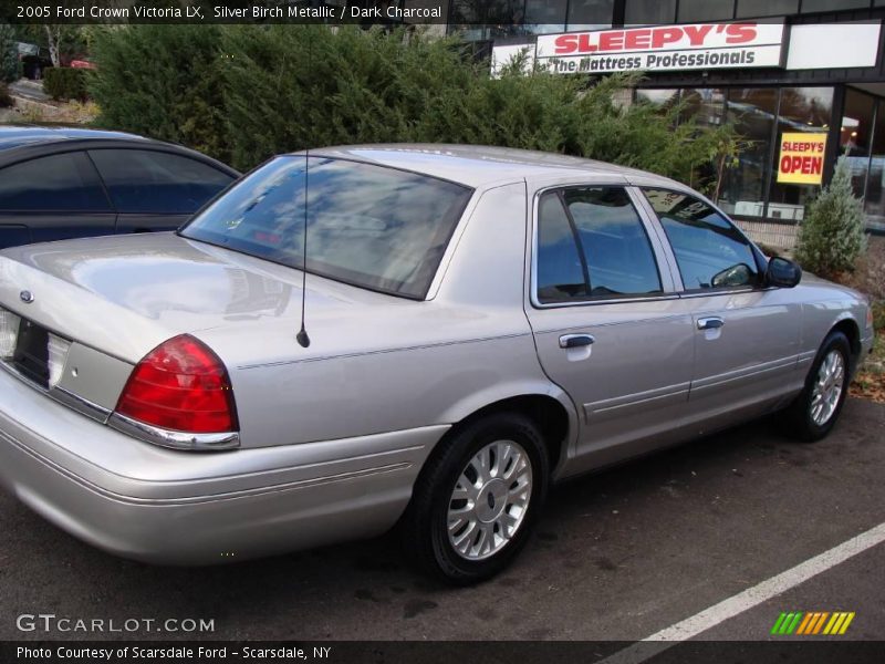 Silver Birch Metallic / Dark Charcoal 2005 Ford Crown Victoria LX