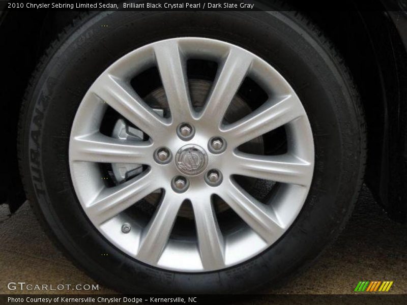 Brilliant Black Crystal Pearl / Dark Slate Gray 2010 Chrysler Sebring Limited Sedan