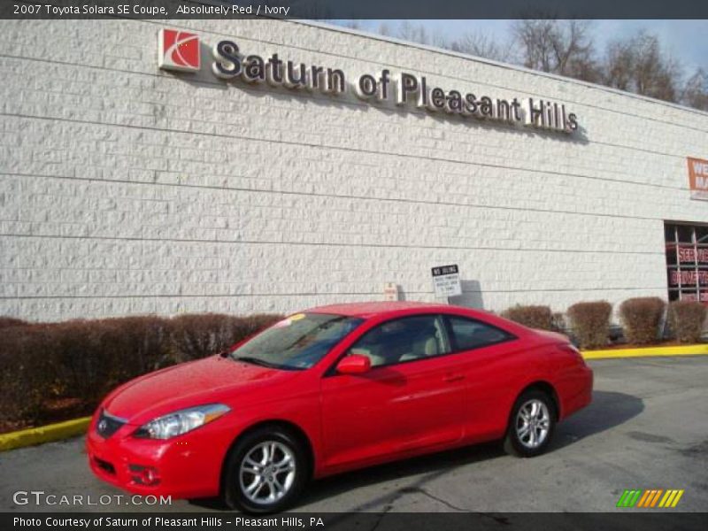 Absolutely Red / Ivory 2007 Toyota Solara SE Coupe
