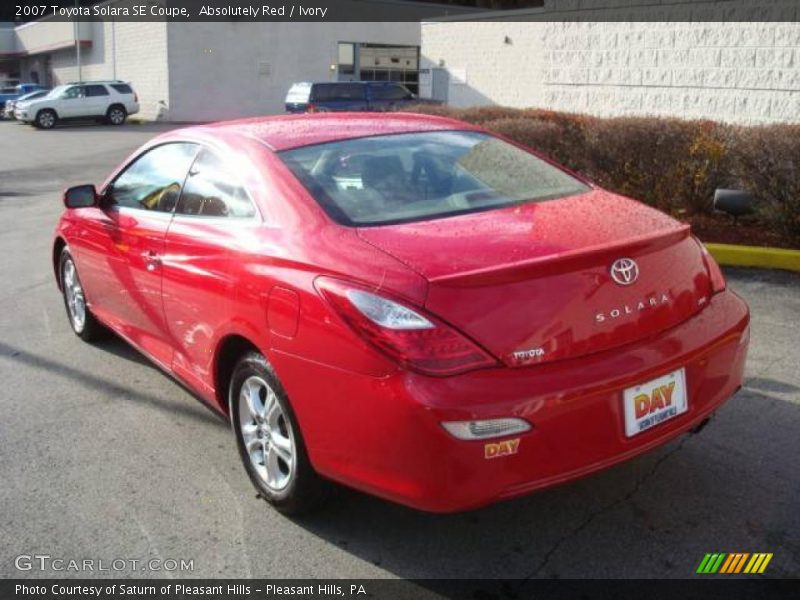 Absolutely Red / Ivory 2007 Toyota Solara SE Coupe