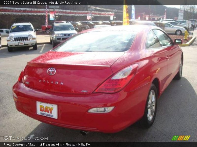 Absolutely Red / Ivory 2007 Toyota Solara SE Coupe