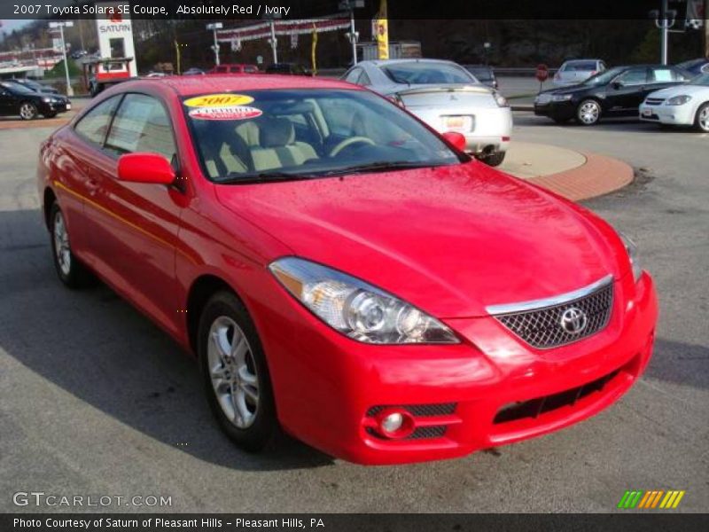 Absolutely Red / Ivory 2007 Toyota Solara SE Coupe