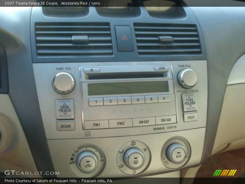 Absolutely Red / Ivory 2007 Toyota Solara SE Coupe