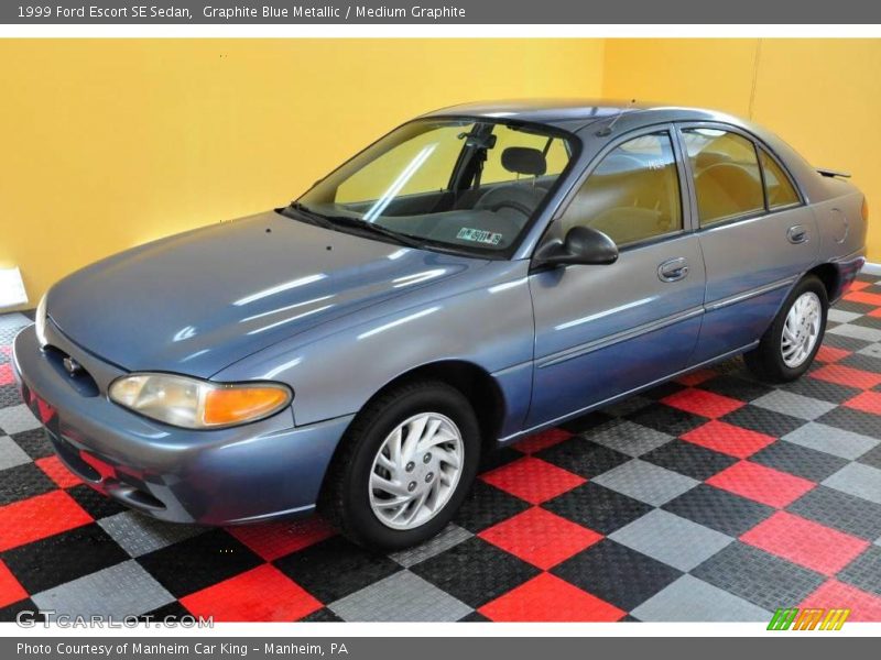 Graphite Blue Metallic / Medium Graphite 1999 Ford Escort SE Sedan