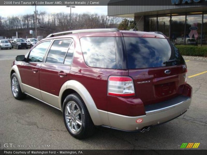 Merlot Metallic / Camel 2008 Ford Taurus X Eddie Bauer AWD