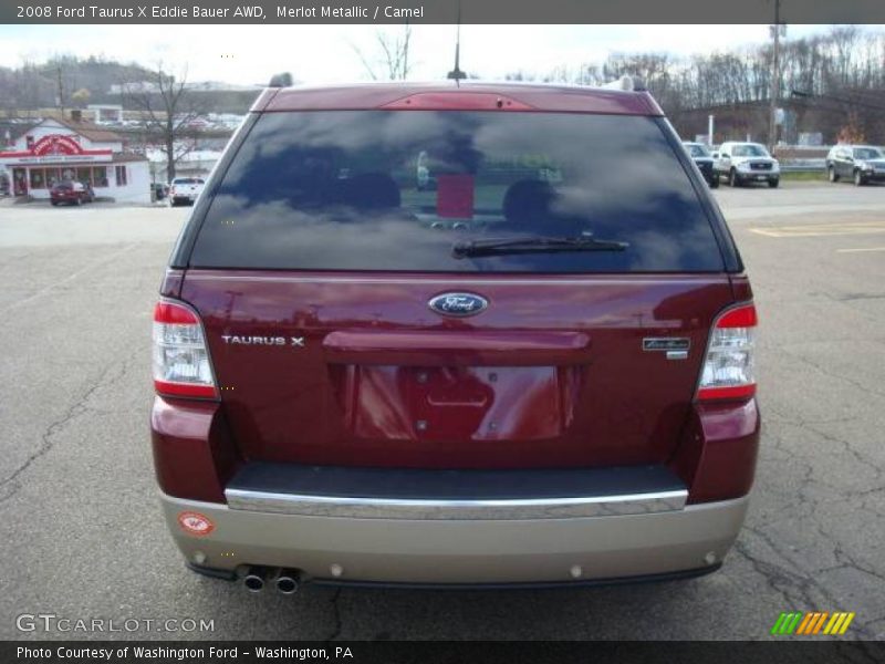 Merlot Metallic / Camel 2008 Ford Taurus X Eddie Bauer AWD