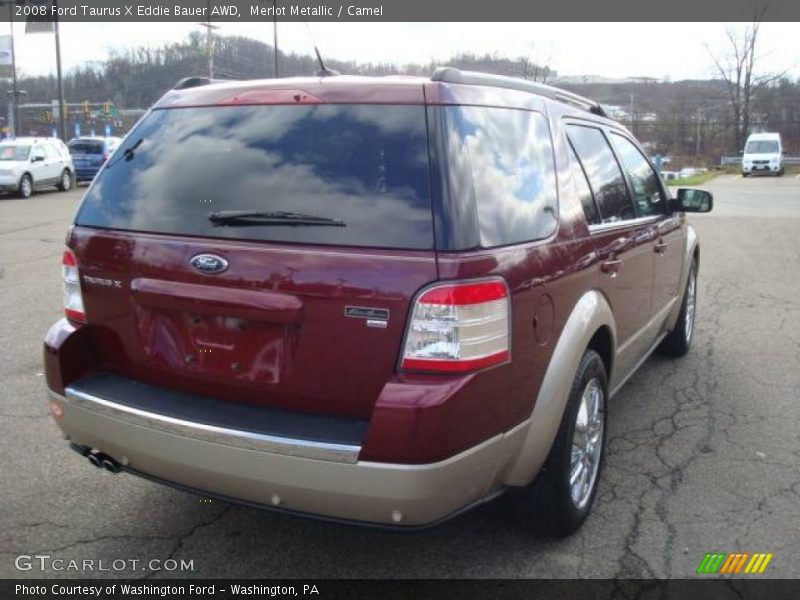 Merlot Metallic / Camel 2008 Ford Taurus X Eddie Bauer AWD