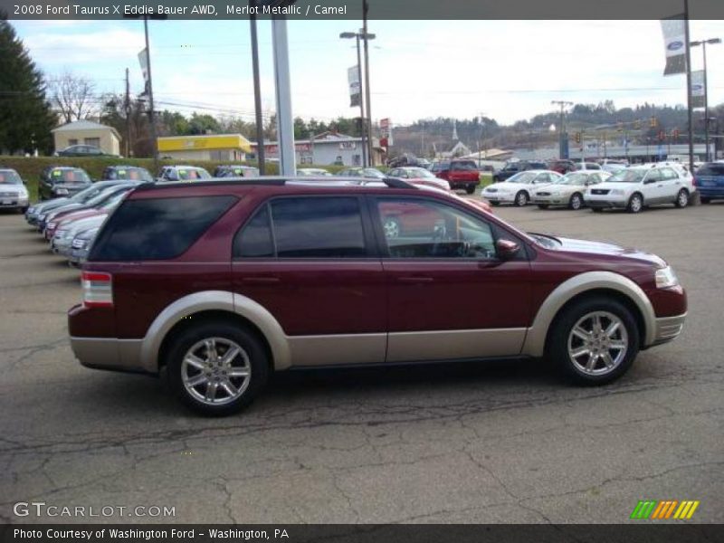 Merlot Metallic / Camel 2008 Ford Taurus X Eddie Bauer AWD
