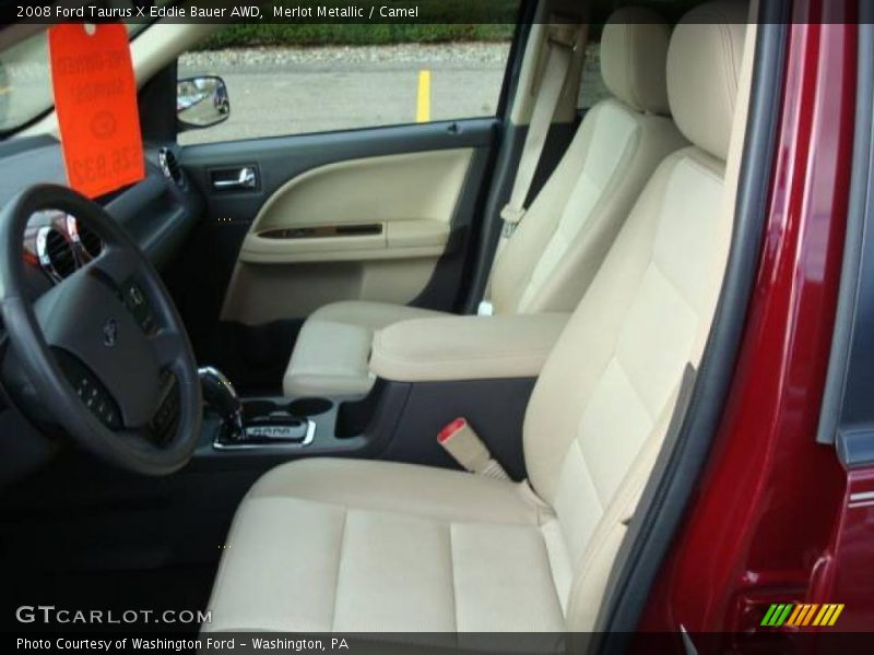 Merlot Metallic / Camel 2008 Ford Taurus X Eddie Bauer AWD